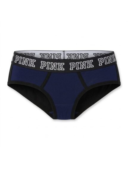 Calzón PINK azul y negro — S — fantasma frente