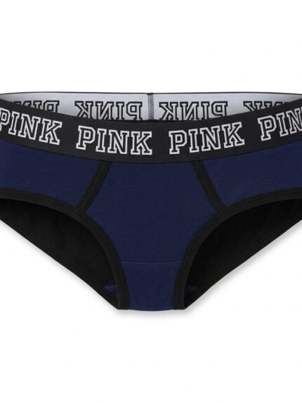 Calzón PINK azul y negro — S — fantasma frente