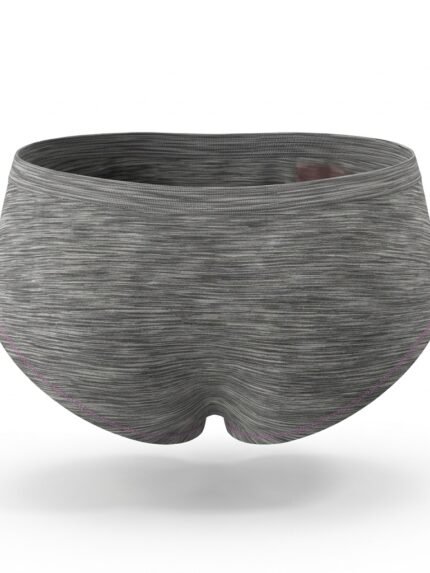 Calzón PINK gris con ribete morado — S — fantasma espalda