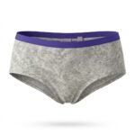 Calzón PINK gris con cintura morada — S — fantasma frente