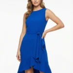 Vestido Azul Rey con Volante — foto 1