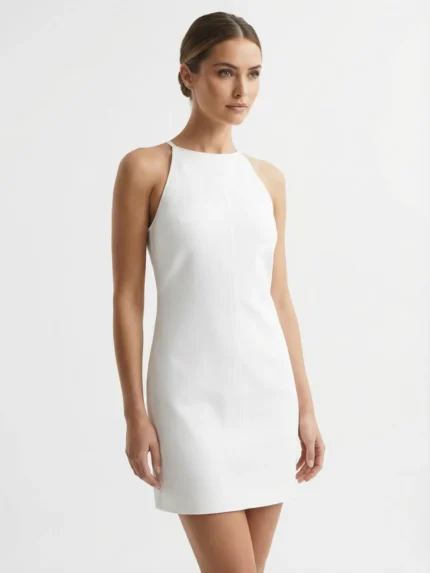 Vestido Blanco Halter Corto — foto 1
