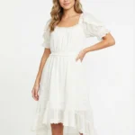 Vestido Blanco con Volantes — foto 1
