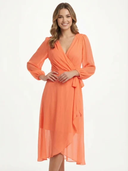 Vestido Cruzado Coral — foto 1