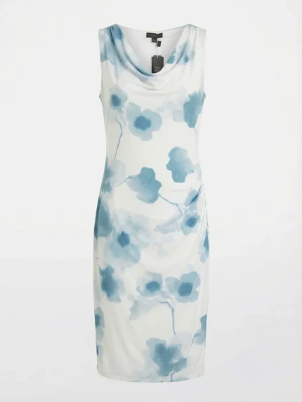 Vestido Floral Acuarela Azul — foto 2
