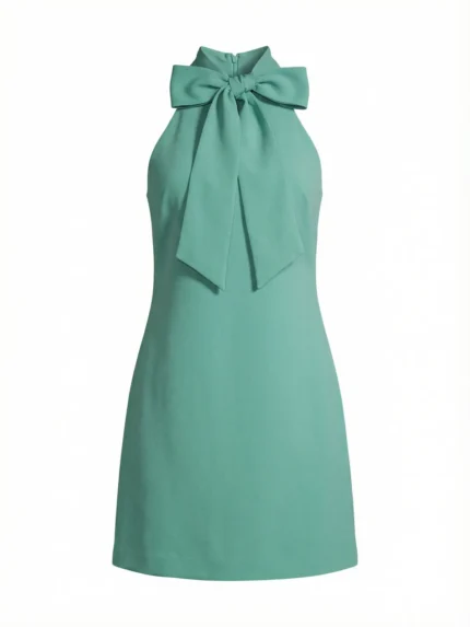 Vestido Halter Lazo Verde Menta — foto 2