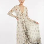 Vestido Largo Floral Crema — foto 1
