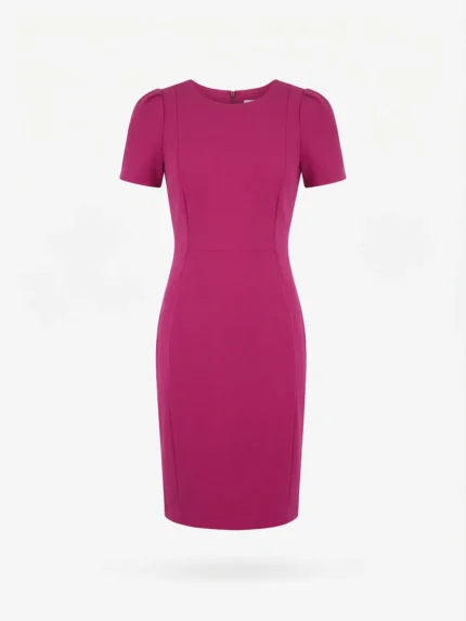 Vestido Magenta Manga Corta — foto 2