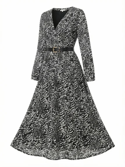 Vestido Maxi Animal Print — foto 2