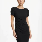 Vestido Negro Manga Globo — foto 1