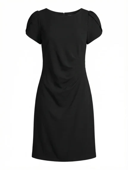 Vestido Negro Manga Globo — foto 2