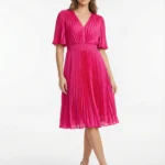 Vestido Plisado Fucsia — foto 1