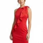Vestido Rojo con Volante — foto 1