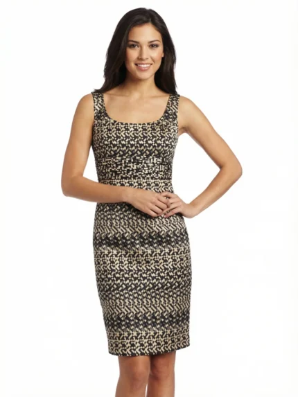 Vestido Tejido Animal Print — foto 1