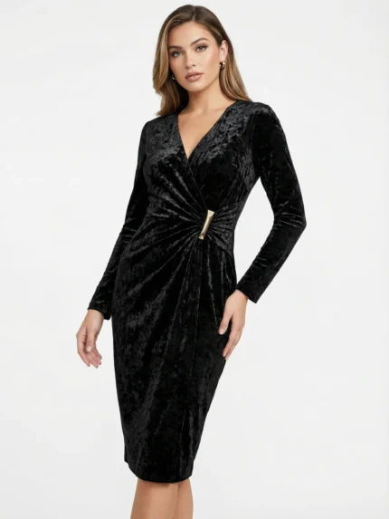 Vestido Terciopelo Negro — foto 1
