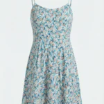 Vestido Tirantes Floral Celeste — foto 1