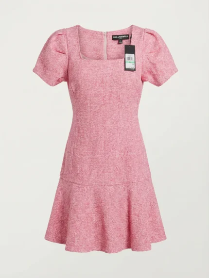 Vestido Tweed Rosa — foto 2