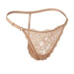 Hilo Victoria’s Secret nude de encaje — XL — fantasma frente