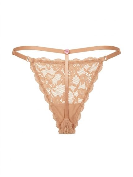 Hilo Victoria’s Secret nude de encaje — XL — fantasma espalda