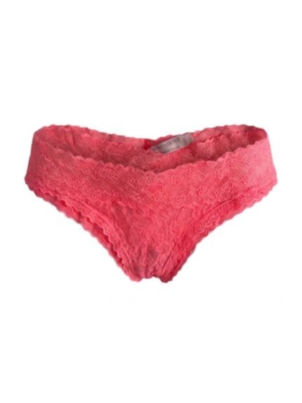 Calzón Victoria’s Secret Coral neón — XS — fantasma frente