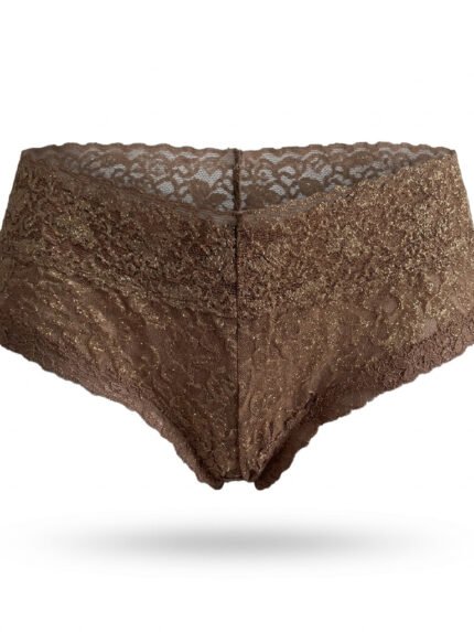 Calzón Victoria’s Secret Dorado moca — XS — fantasma frente