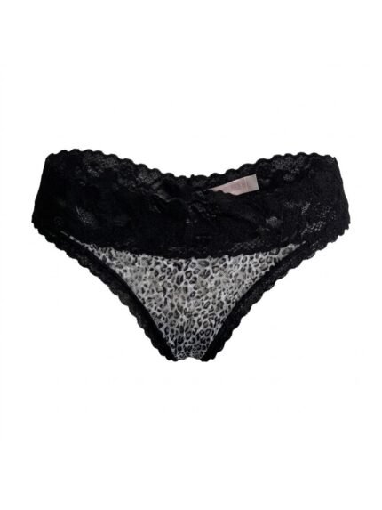 Calzón Victoria’s Secret Animal print gris — XS — fantasma frente
