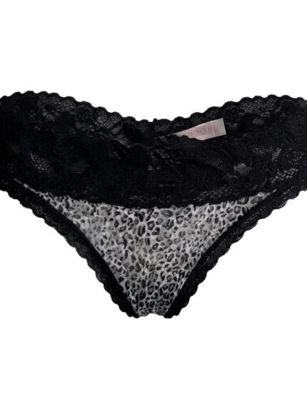 Calzón Victoria’s Secret Animal print gris — XS — fantasma frente