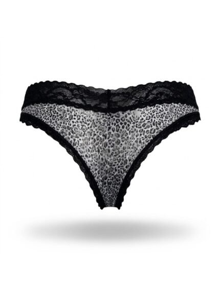 Calzón Victoria’s Secret Animal print gris — XS — fantasma espalda