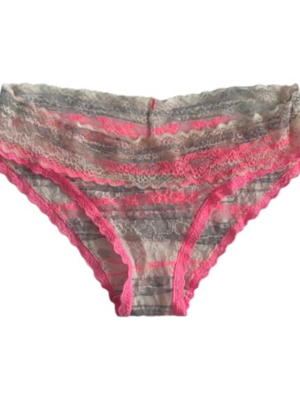 Calzón Victoria’s Secret Rayas rosa — XS — fantasma frente
